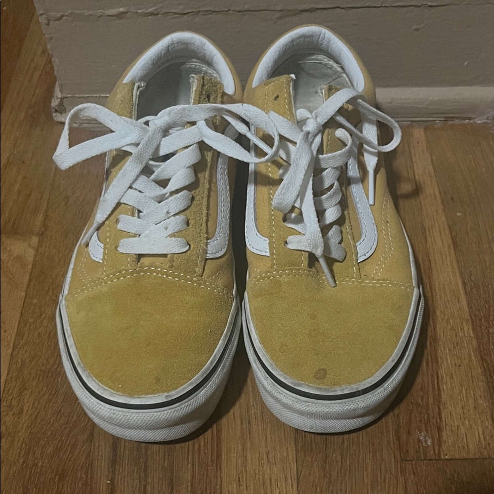 Vans Old Skool Yellow and White Sneakers